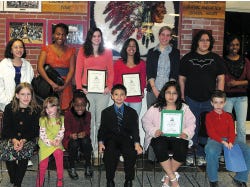 Submitted Photo Newton’s enthusiastic readers are: front row, from left,   Katie Van Orden, Alexis Dodd, Danielle Ham, Bernardo Lopez and Darby Knox; back row, from left, Sydney Fucito, Sandra Nwankwo, Laura Reinhart, Kayla Sibblies, Julianne Gerdes, Sean Noyes and Regina Mian.