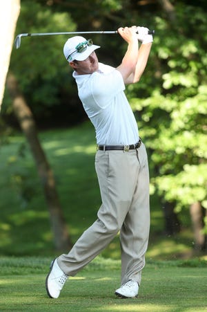 Michael Welch of Quincy is five shots behind the leader heading into Wednesday’s final round of the Massachusetts Open Championship at Wellesley Country Club.