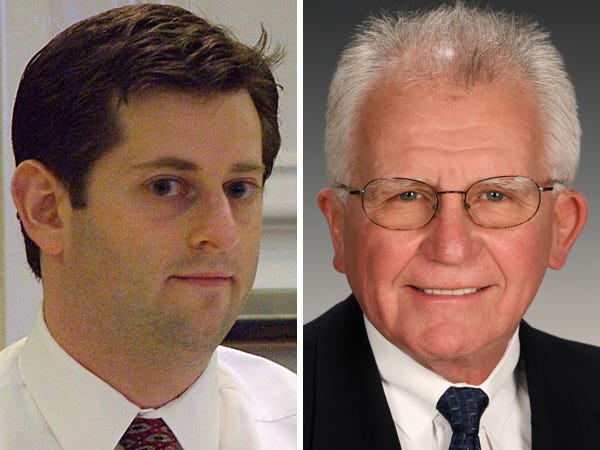 Brian Berger's (left) victory over Caster by a wide margin in the primary runoff marks the third time in two years that an incumbent commissioner has lost to a challenger, and the second time the defeat came in a primary.