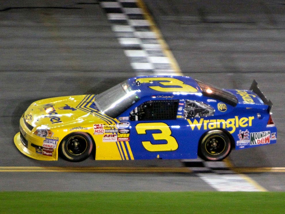Dale Earnhardt Jr. drives No. 3 car to Nationwide victory