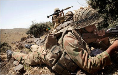 Pakistani Army soldiers took positions at an observation post in South Waziristan in June.