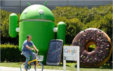 Google’s headquarters in California. Google has been testing new sources of revenue from display advertising and mobile phones.