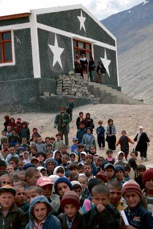 This school that opened in 2008 is one of 130 built by "Three Cups of Tea" 
author Greg Mortenson in the border regions of Pakistan and Afghanistan. His 
book came to the attention of U.S. forces through military wives, who urged 
their husbands to read it.
COURTESY OF GREG MORTENSON