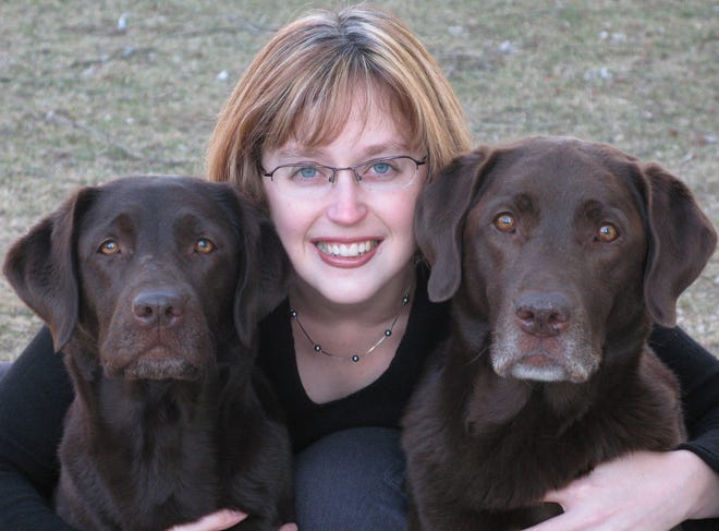 The Dog Dish, with Lori Gwyr and her Labs, Scout and Zam.