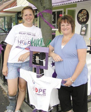 Relay for Life co-chairpersons Heather Christenson, left, and Lori Krominga, say they are ready for the Friday and Saturday event at the Pontiac Township High School.