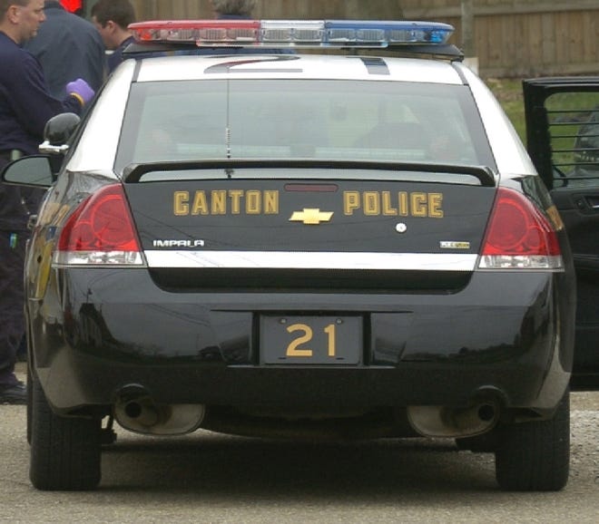 Canton police patrol car