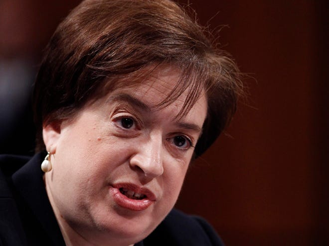 Supreme Court nominee Elena Kagan testifies on Capitol Hill in Washington, before the Senate Judiciary Committee hearing on her nomination. On Thursday, the Senate confirmed Kagan as the 112th justice. (AP Photo/Alex Brandon, File)
