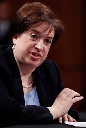 In this June 30, 2010 file photo, Supreme Court nominee Elena Kagan testifies on Capitol Hill in Washington before the Senate Judiciary Committee hearing on her nomination. A confirmation vote is all but assured for Kagan as the Senate begins debate on making her the fourth female justice.