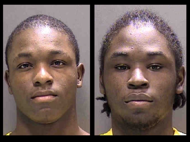 Jemar Davis, left, pleaded guilty to murder and was sentenced to 25 years in prison. His older brother, Corderia Davis, right, was found incompetent to stand trial.