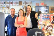 The Archie Comics executives Victor Gorelick, left, Nancy Silberkleit and Jon Goldwater. The team is taking a multimedia path to entering new markets.