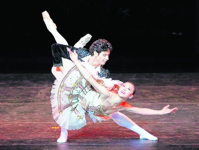 Misa Kuranaga and Herman Cornejo perform in "Don Quixote Pas de Deux" during the International Evenings of Dance in Vail, Colo.