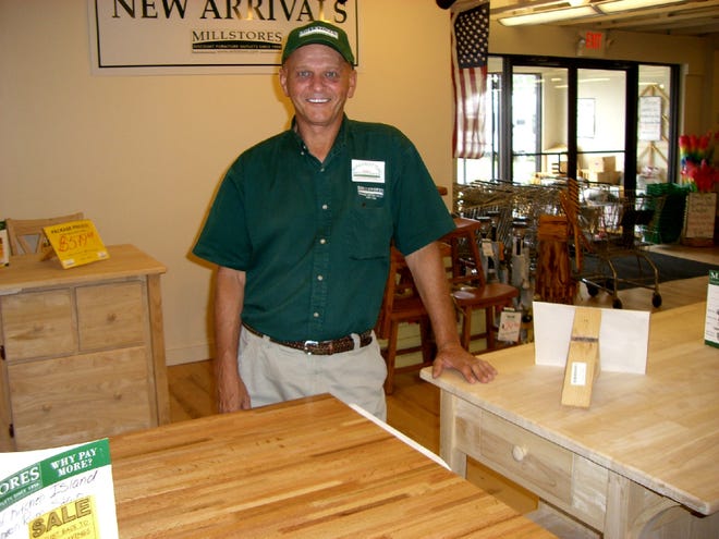 Store manager Bob Sowersby said Mill Stores offers everything from $3 birdhouses to $3,000 entertainment centers.
