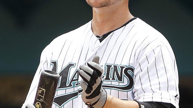 Cody Ross, who had a single in his last game with the Marlins on Aug. 22, 2010, is off to the Giants, who claimed him on waivers.