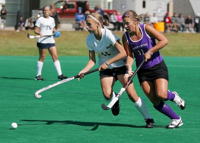 Former Newfound Regional High School star Emma Erler and the University of New Hampshire field hockey team is hoping to build on last year's record 12 wins this fall.