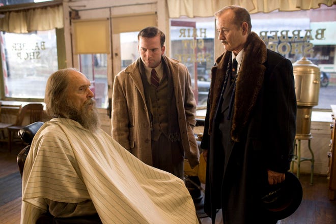 Robert Duvall, left, stars with Lucas Black and Bill Murray in a scene from “Get Low.”