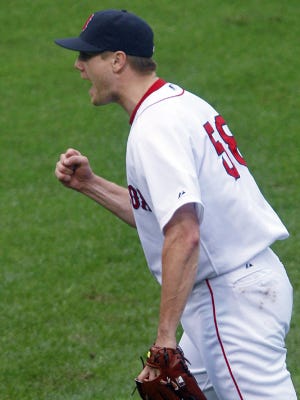 The Red Sox have a dynamic bullpen duo with Jonathan Papelbon (pictured) at closer and Daniel Bard as the set-up man.