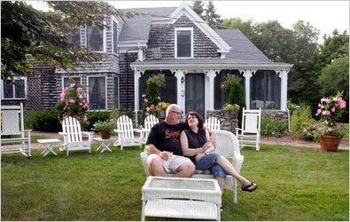 Lawrence J. Kordasiewicz, and his wife, Emily, at their trip to a bed and breakfast.