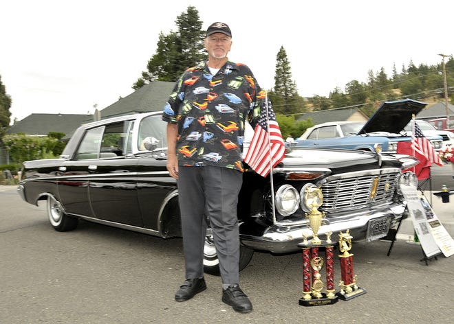 Bill and Vicki Watkins' 1963 Imperial LeBaron won Best of Show Car during the Rollin' Weed celebration Saturday, Aug. 28, 2010, in downtown Weed.