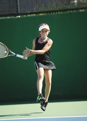 Eliot, Maine, resident Kira Winter, 9, has become one of the top youth tennis players in New England. Winter often plays against girls nearly twice her age in an effort to find challenges. She finished third at the USTA sectionals in Hadley, Mass., last week.

Courtesy photo