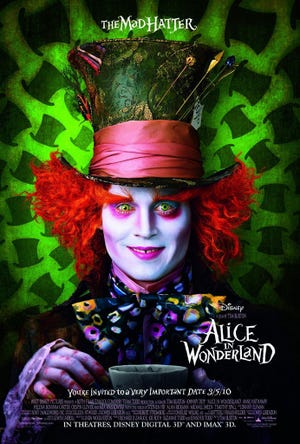 Tim Burton's "Alice in Wonderland" is showing Labor Day weekend at The Lincoln Theatre in Massillon.
