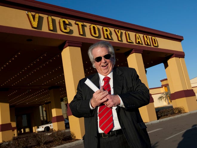 VictoryLand owner Milton McGregor is pictured outside his casino in Shorter in March.