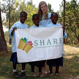 Shannon McNamara of Basking Ridge, N.J., spent her summer building a school in Africa.