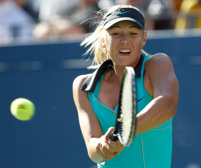 Maria Sharapova lost to Caroline Wozniacki for the first time in three meetings. Sharapova, the 14th seed, had 36 unforced errors in the 6-3, 6-4 defeat to last year's U.S. Open runner-up.