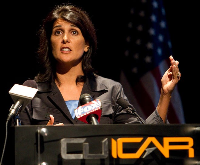 South Carolina gubernatorial candidate Nikki Haley has touted her experience as bookkeeper for her family's business. Tax records show the store has been penalized for not paying taxes.