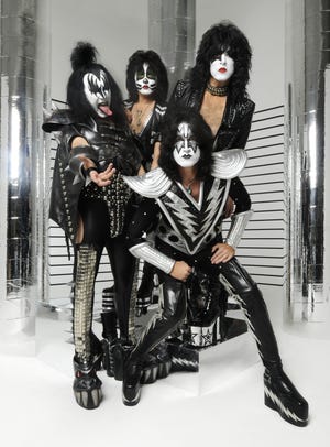 KISS (left to right): Gene Simmons, Eric Singer, Tommy Thayer and Paul Stanley.