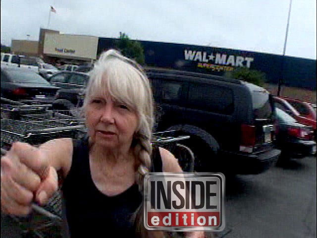 Lynette “Squeaky” Fromme at the Walmart store in Rome.