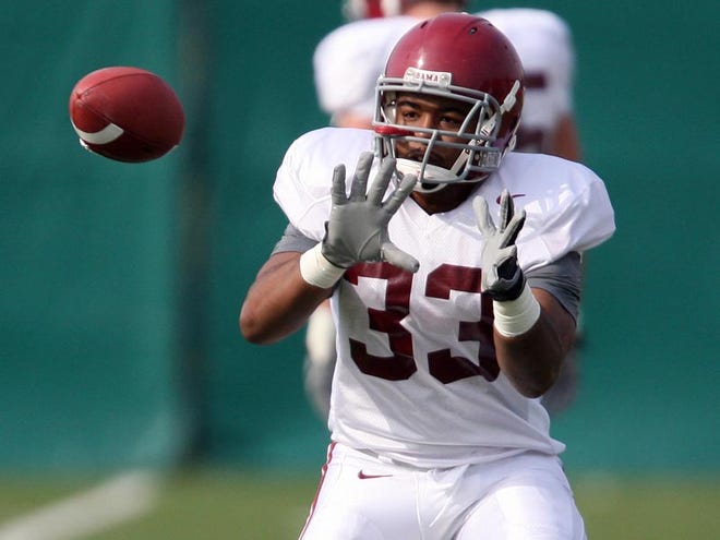 Former Alabama running back Mike Marrow, shown during spring practice, has decided to play at Eastern Michigan and has already enrolled and attended his first classes.