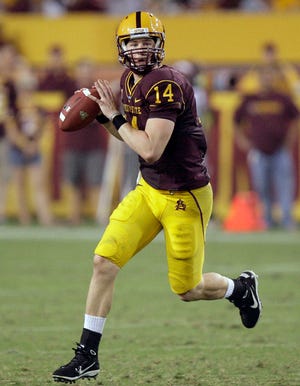 Adrian High School graduate Steven Threet has thrown for a Pac-10-leading 630 yards in his first two games at Arizona State. Threet and the Sun Devils will begin the tough portion of their schedule when they face No. 11 Wisconsin on Saturday.
