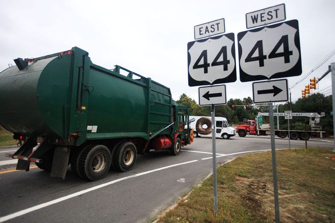 Middleboro officials anticipate a reduction in accident figures after road improvements, including the addition of turn lights, were completed along Route 44 in 2009.