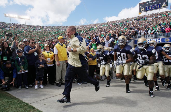 The Notre Dame football team is hopeful for a successful year under first-year coach Brian Kelly.