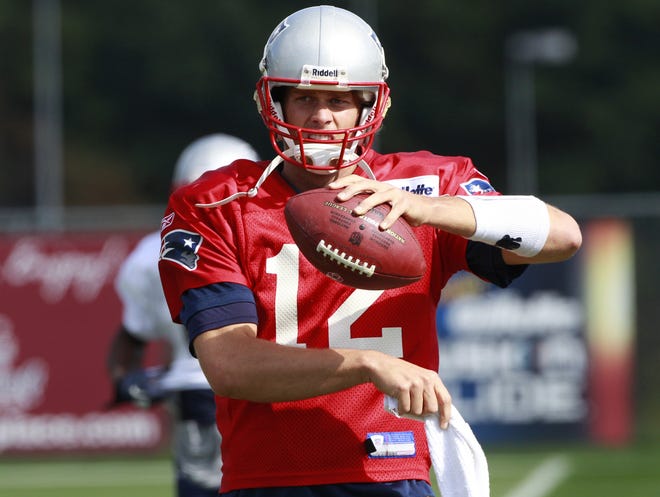 Quarterback Tom Brady and the Patriots were back at practice yesterday, preparing to play the Baltimore Ravens after getting a bye last week.