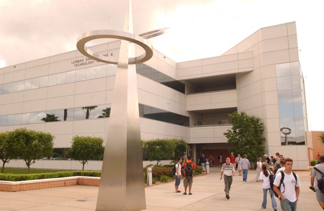 The Lehman Engineering and Technology Center, where Embry-Riddle houses its engineering degree programs and laboratories in Daytona Beach, Fla.
