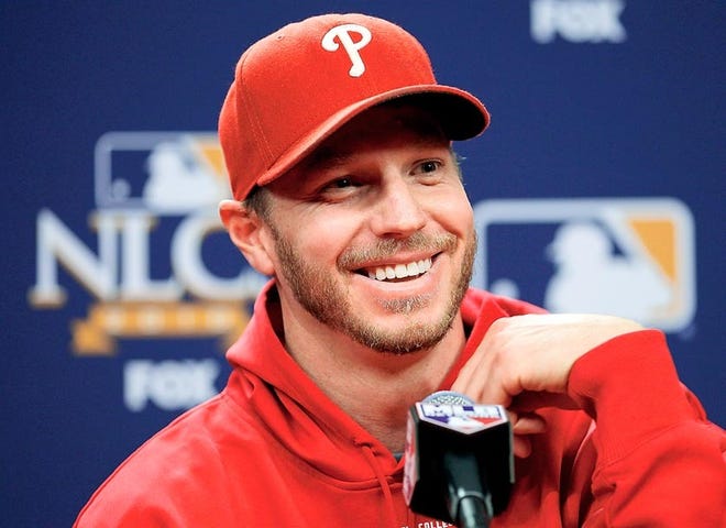 Phillies pitcher Roy Halladay has already pitched a no-hitter this postseason. He and San Francisco's Tim Lincecum face off today in the NLCS. The Associated Press