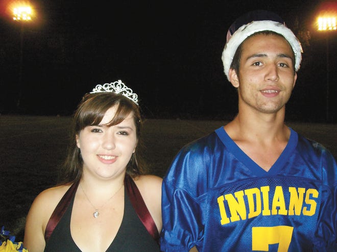 Happy Camp Homecoming King and Queen, Kevin Harrison, and his cousin Elizabeth Harrison.