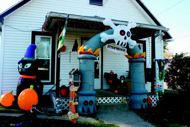 Roger and Shana Mettler have been collecting Halloween decorations for several years and plan to add more as the years go by.