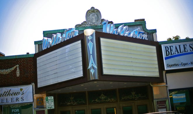 The Wollaston Theatre, long a fixture of the Wollaston neighborhood of Quincy, is no longer open but still a landmark.