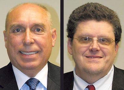 Steven Bordner, Republican, left, and James Harrell, Democrat, are running for Ninth Judicial Circuit judge.