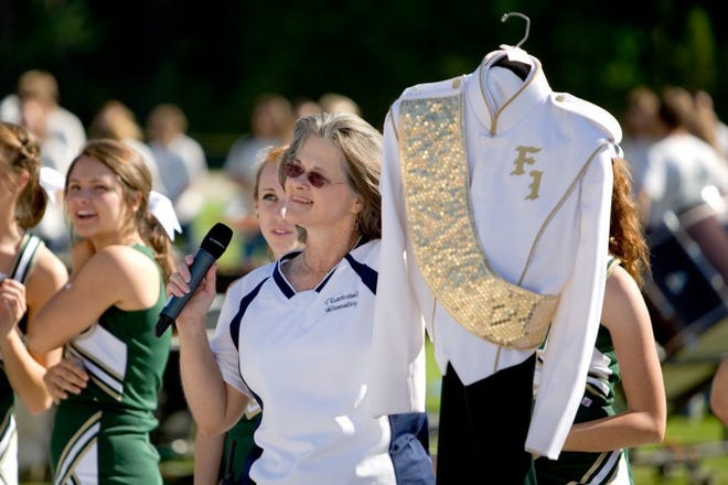 At an Oct. 1 pep rally, Thunderbolt Elementary School Principal Dee Dee Phillips promises she and Assistant Principals Tracey Finley and Shelley Lester will wear band uniforms if her students read and/or write for a million minutes. For a photo, go to jacksonville.com/community/clay.