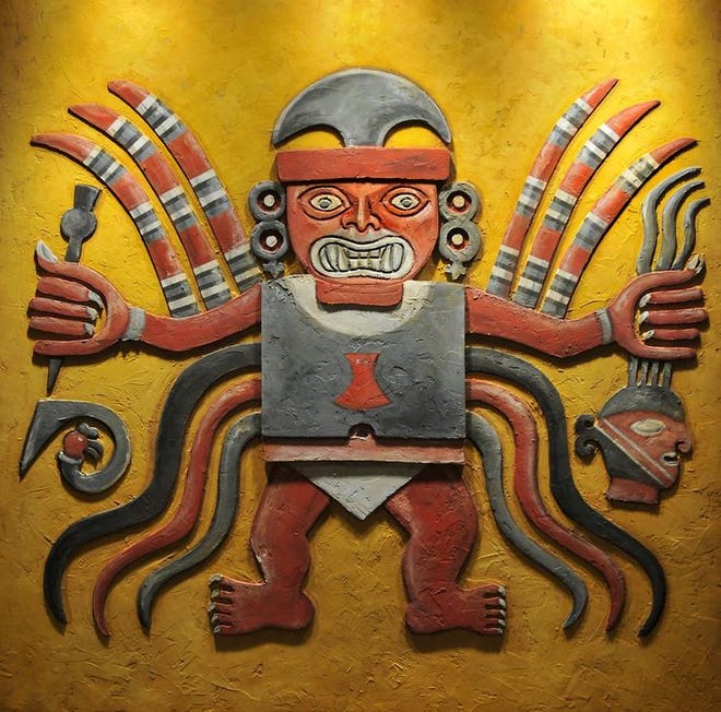 A sample from the exhibit “Storied Walls: Murals of the Americas,” now at the Peabody Museum of Archaeology and Ethnology at Harvard University.
