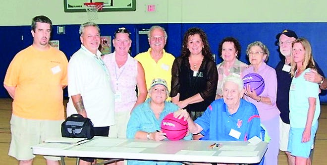 St. Augustine Elks Lodge No. 829 and the Boys & Girls Club held a hoop shoot contest last month. Volunteers from the Elks Lodge are, seated: Suzanne Murphy and Bob Dooley. Standing: Mark Morgan, coordinator Dean DeKnight, Susan DeKnight, Sol Kaufman, Darla Aaslund, Bubbles Kaufman, Marge Dooley, Wayne Reyes and Deborah Haass. Contributed photo