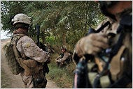 Officials report progress against the Taliban in Marja, Afghanistan, where United States Marines patrolled in September.