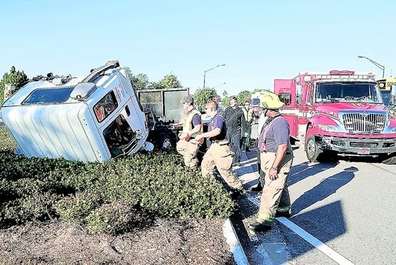 St. Johns County Fire Rescue responds to a fatal accident involving a truck near World Golf Village. By PHILLIP WHITLEY, Special to The Record