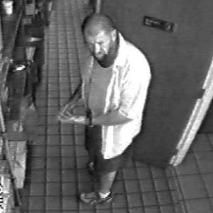 This man asked to use the bathroom and when employees were busy, he entered the service area and stole two handbags belonging to workers.