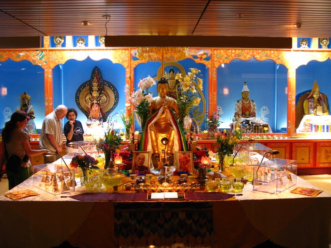 The Maitreya Project's Heart Shrine Relic Tour will stop by the Unitarian Universalist Church today and tomorrow.