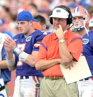 Former Florida coach Steve Spurrier won quite a few games when he coached in Gainesville. But Spurrier's new team, South Carolina, has never beaten Florida at the Swamp.