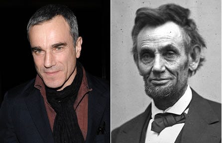Actor Daniel Day-Lewis, who was in Springfield Friday, will star as Abraham Lincoln in a movie to be directed by Steven Spielberg.